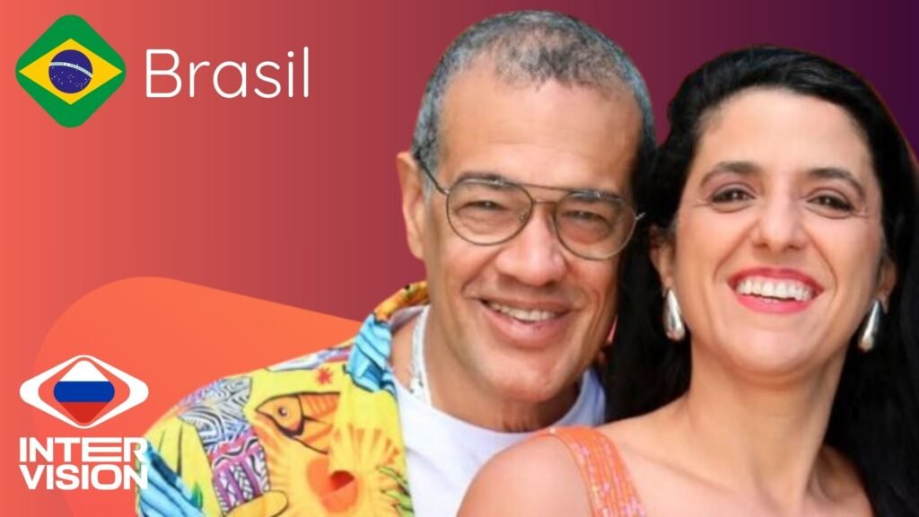 Tais Nader y Luciano Calazans, representantes de Brasil en Intervisión 2025, con su canción