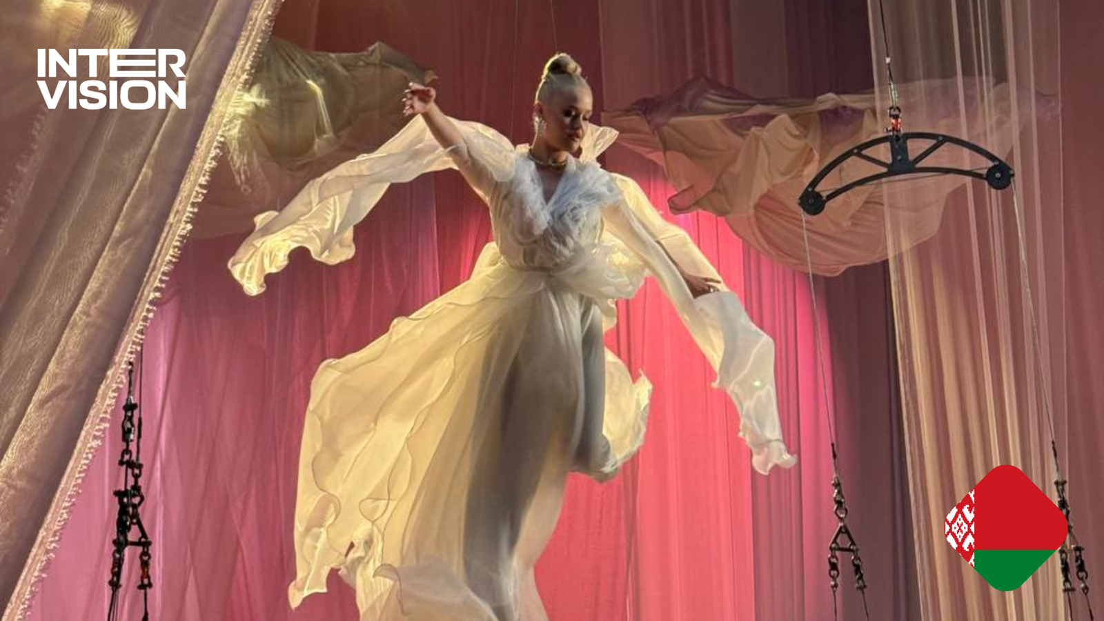 Nastya Kravchenko, representante de Bielorrusia en Intervisión 2025, presenta