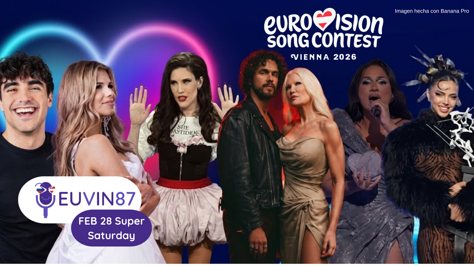 Nuestros artistas favoritos para este Super Saturday de Rumbo a Viena.