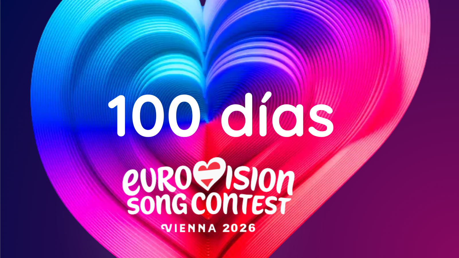 Logotipo oficial del 70 aniversario de Eurovisión Viena 2026 sobre un fondo conmemorativo.