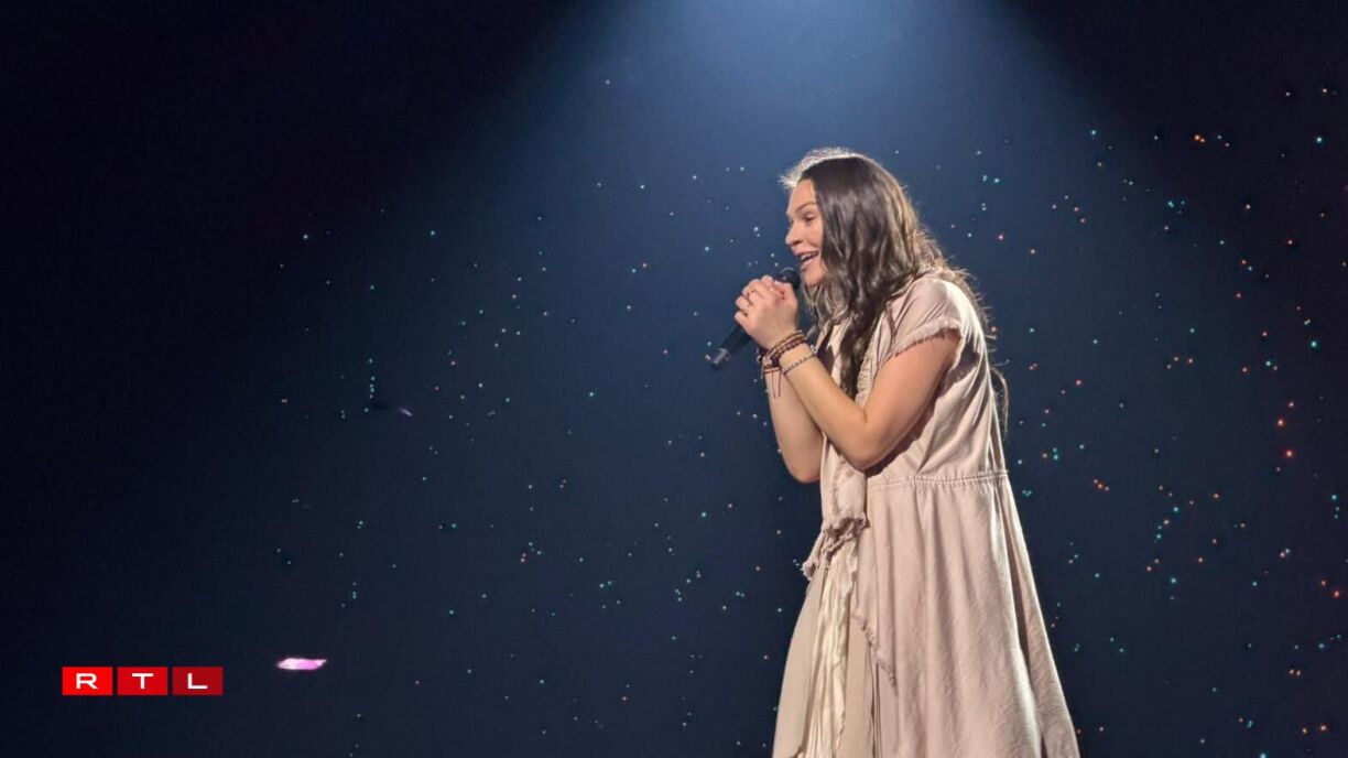 Eva Marija ganando el Luxembourg Song Contest 2026.